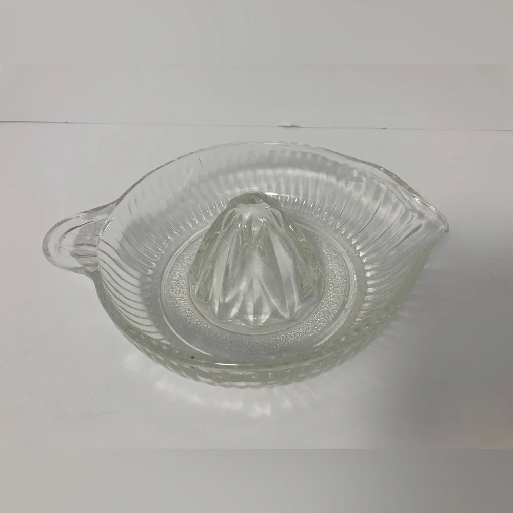 Vintage hand held Glass juicer